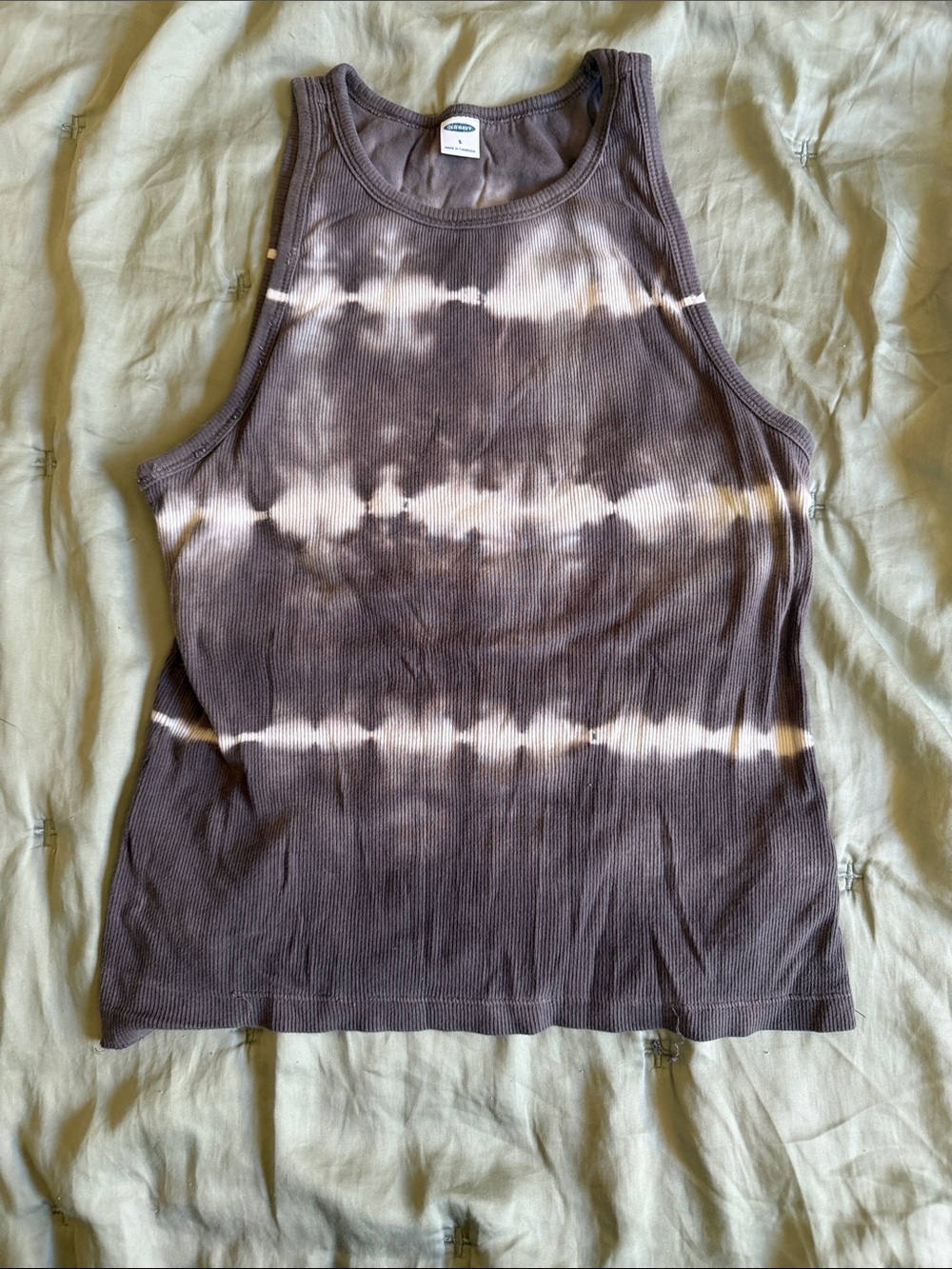 OLD NAVY Ribbed Tie-Dye Tank Top